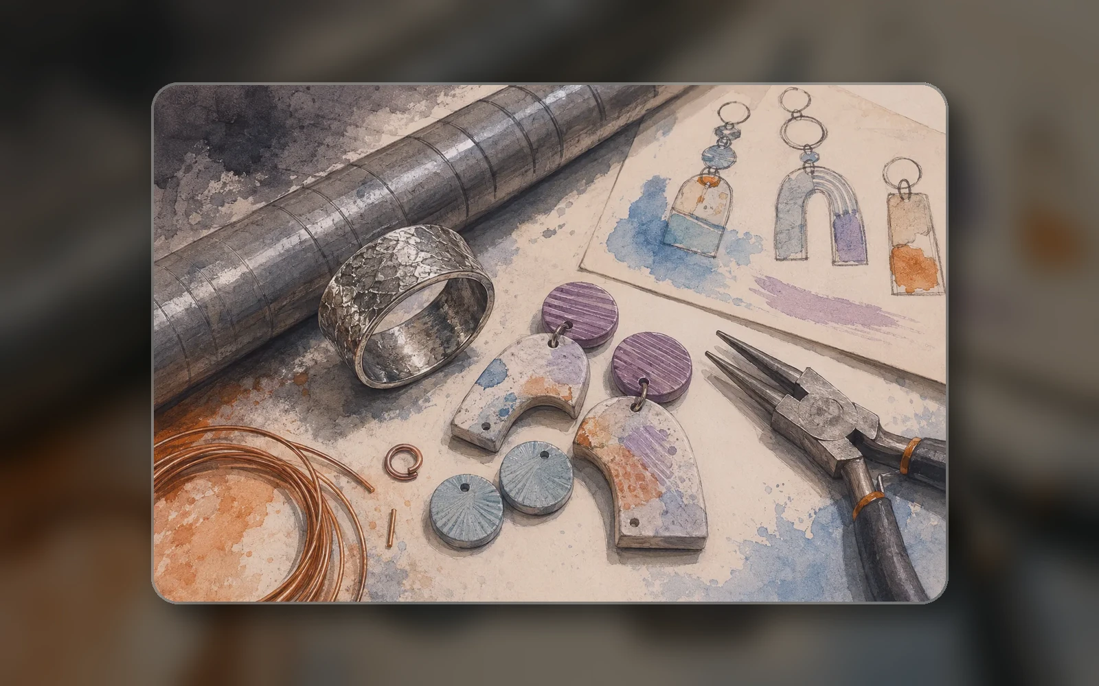 Close representative view of Devil n Dove handmade jewelry